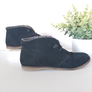 Lucky Brand Black Flats Booties